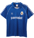Mens Real Madrid away Retro soccer Jersey 1986-87