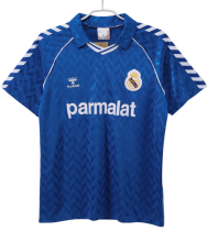 Mens Real Madrid away Retro soccer Jersey 1986-87