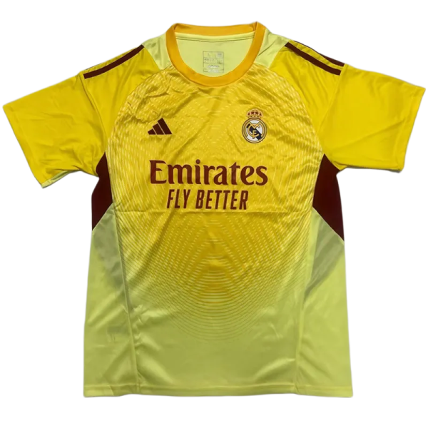 2025-26 Men  Real Madrid Goalkeeper yellow  soccer Jerseys