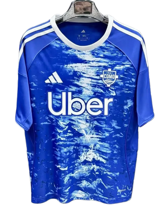 2025-26 Mens Como Home blue Soccer Jersey