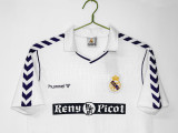 1988-90 Mens Real Madrid white Retro Home soccer Jersey