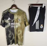 2025-26 Mens  Real Madrid  Double Dragon Pattern  Training Short Suit