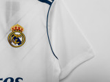 2017-18 Real Madrid Retro  Home soccer Jersey