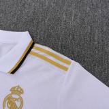 2025-26 Mens Real Madrid Polo white soccer Jersey