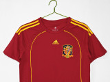 Retro  Spain home soccer Jersey Mens 2008