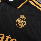 2025-26 Mens Real Madrid Polo black soccer Jersey