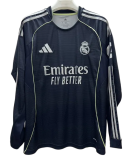 2025-26Mens  Real Madrid away Long Sleeve  Soccer Jersey