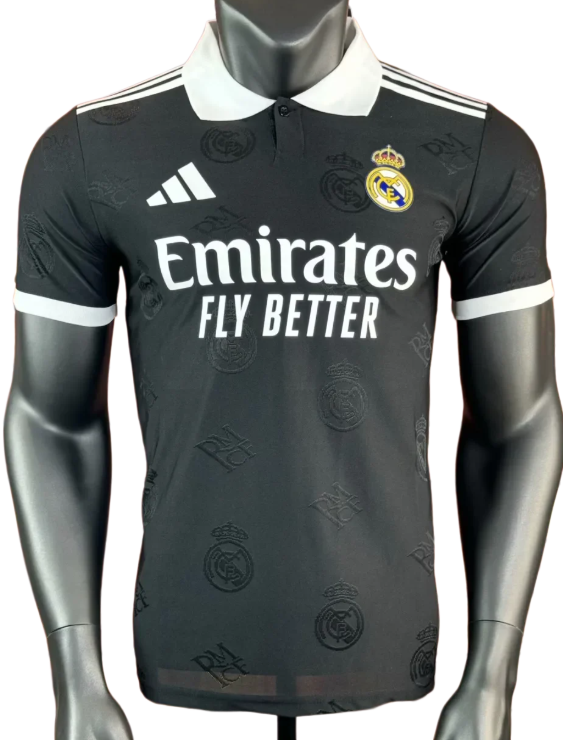 2025-26 Mens Real Madrid black Player Soccer Jersey