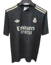 2025-26 Mens Real Madrid  black  threeleaf Special Edition soccer jersey