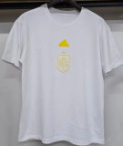 Mens Spain white  pure cotton Cheap  soccer  Jersey  2526