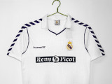1988-90 Mens Real Madrid white Retro Home soccer Jersey