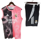 2025-26 Mens Real Madrid pink Double Dragon Pattern  vest Training Short Suit