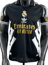 2025-26 Mens Real Madrid black Player Soccer Jersey