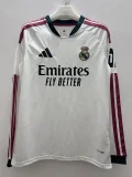 2026-27 Mens  Real Madrid home white  Long Sleeve soccer Jersey