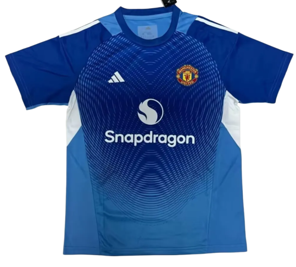 2025-26  Mens Manchester United  goalkeeper blue Soccer Jersey