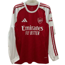 2025-26  Mens Arsenal home red  Long sleeve soccer Jersey