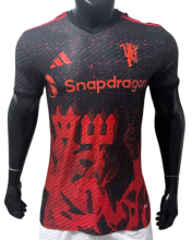 2025-26  Mens Manchester United Red Demon Commemorative Edition Player version Soccer Jersey