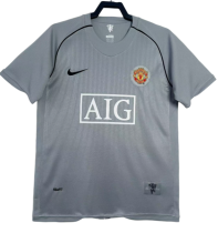 2007-08 Mens Manchester United white Retro goalkeeper Soccer Jersey