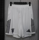 2025-26  Mens Manchester United white Player version  Shorts  Pants