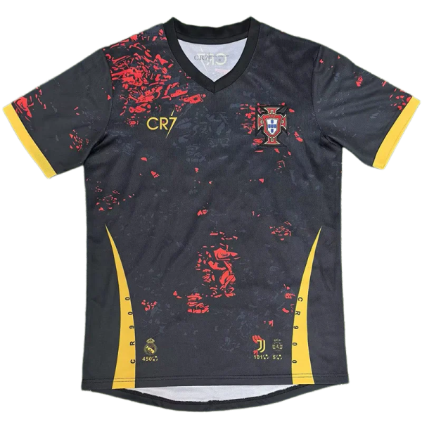 2026-27 Portugal CR7 Red Black soccer jersey
