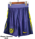 2025-26 Mens Atletico Madrid  away player version  Purple Shorts Pants