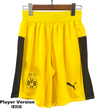 2025-26 Borussia Dortmund home player version Shorts Pants