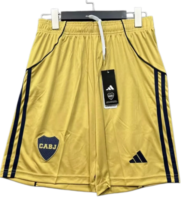 2025-26 Mens Boca Juniors yellow  away Shorts Pants