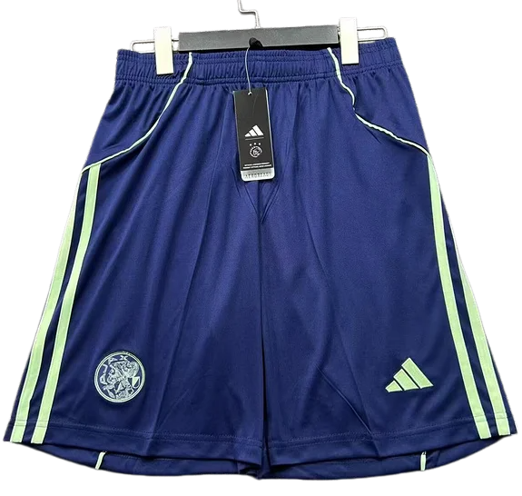 2025-26 Mens Ajax  away blue Shorts Pants