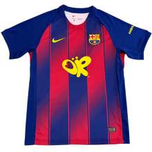 2026-27 Barcelona Home Print Personalized AD Soccer Jersey