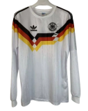 Retro Germany home Jersey Mens Long sleeve white 1990