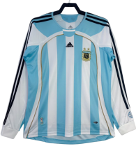 2006-07 Retro  Argentina home long sleeve  soccer Jersey