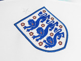 2022 England  Home  Retro white-blue Soccer Jersey