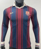 2025-26 Mens Barcelona Player 125th anniversary Long sleeve soccer Jersey
