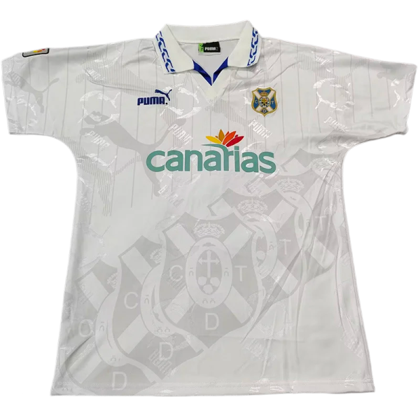 1995-96 Mens RETRO CD Tenerife white home soccer Jersey