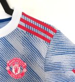 2021-22  Mens Manchester United  away Retro  soccer Jersey