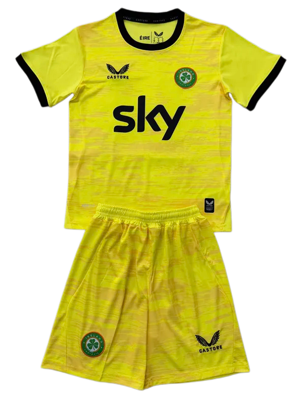 2026-27 kids Ireland Yellow Goalkeeper  Soccer Jersey