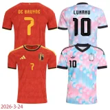 2026-27 Belgium Away Long Sleeve Player Version Soccer Jersey