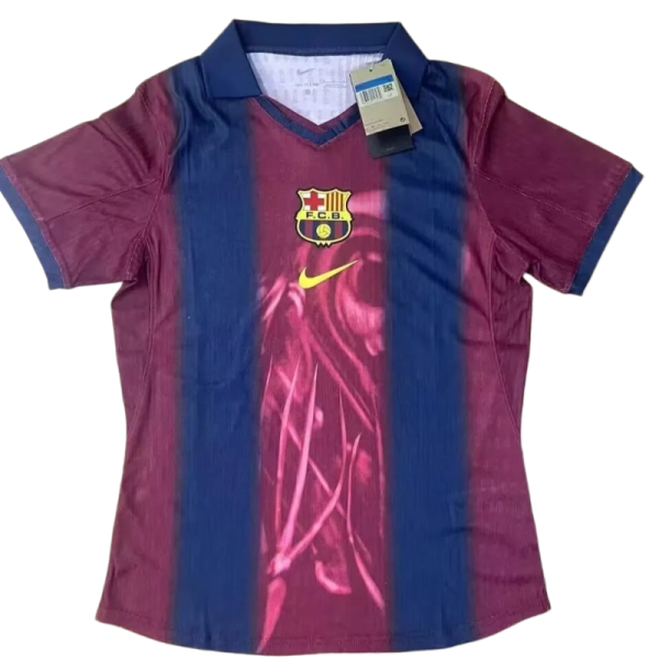 Mens Barcelona Retro   version soccer jersey