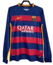 2015-16 Mens Barcelona  home Retro   Long sleeve Jersey