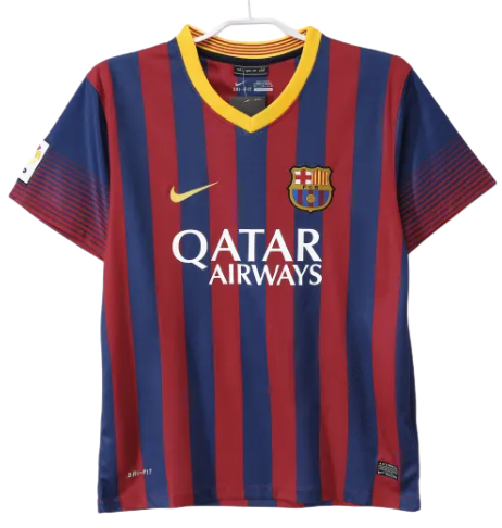 2013/14 Retro Mens Barcelona home soccer Jersey