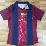 Mens Barcelona Retro   version soccer jersey