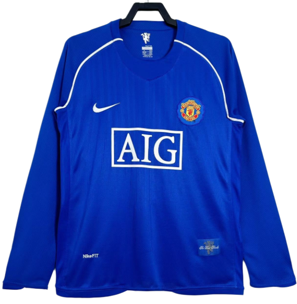 2007-08  Manchester United goalkeeper  Retro  Long sleeve Jersey