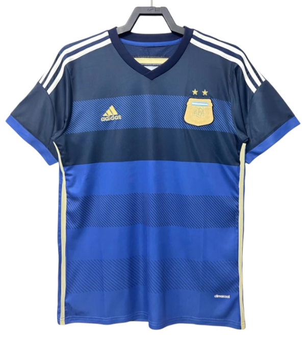 2014 Mens Argentina Away Retro Soccer Jersey