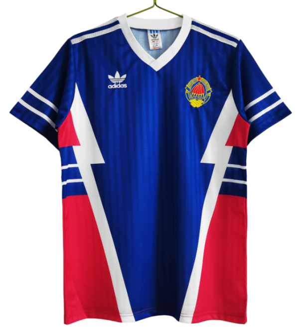 1990  Yugoslavia Retro Home soccer Jersey