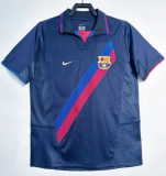 2002-03 Mens Barcelona black Retro Third  away Soccer Jersey