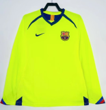 2005-06 Mens Barcelona  away Retro long sleeve  Jersey