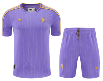 2025-26 Mens Manchester United  Purple Training Short Suit