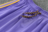 2025-26 Manchester United Purple vest Training Short Suit