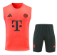2025-26 Mens Bayern Munich orange vest Training Short Suit