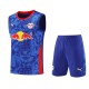 2025-26 Mens RB Leipzig blue vest short training suit